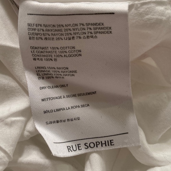 Rue Sophie White Midi Dress Women Size Medium - Picture 6 of 14